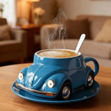 BLUEMUG | Plavi šalica s motivom automobila