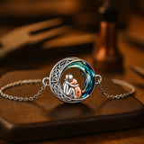 Nastavljivi srebrni narukvica s motivom psa