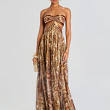 Maksimalna haljina Zlatna Aura