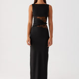 Leni - Lepršava Duga Haljina S Suptilnim Izrezima I Vezicama