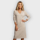 Vesna | Topla ženska pletena haljina