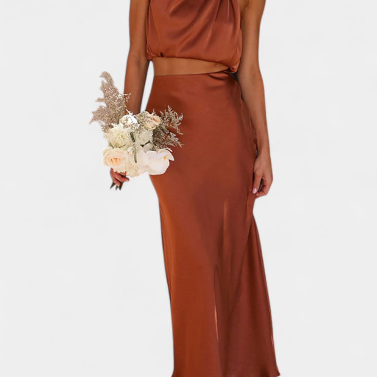 Lucija Drapeirana Suknja Bez Leđa