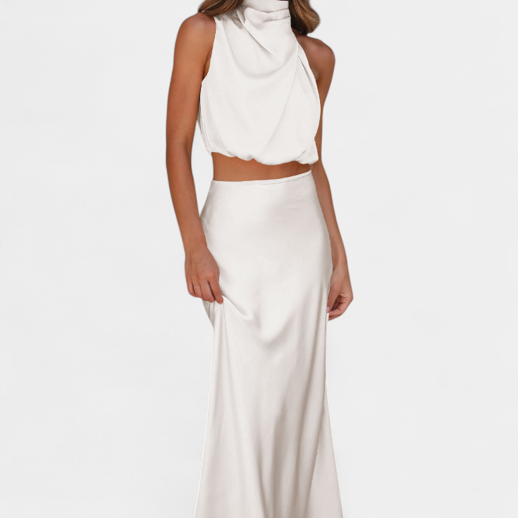 Lucija Drapeirana Suknja Bez Leđa