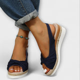 Ljetne sandale s dekorativnom mašnom