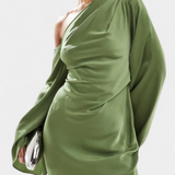 Franka Asimetrična Maxi Haljina s Jednim Rame i Oblikovanom Strukom