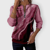 Matea | Vintage flis majica s half-zip patentom