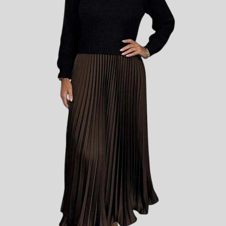 Claudia - Plisirana Haljina s Puloverom