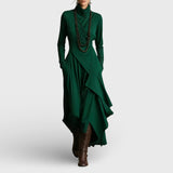 Marija | Ljubičasta asimetrična maxi haljina