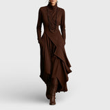 Marija | Ljubičasta asimetrična maxi haljina