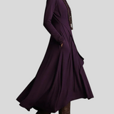 Giorgia – Asimetrična Maxi Haljina S Naborima I Visokim Ovratnikom