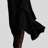 Giorgia – Asimetrična Maxi Haljina S Naborima I Visokim Ovratnikom