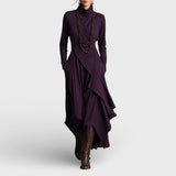 Marija | Ljubičasta asimetrična maxi haljina