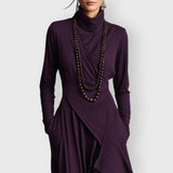 Marija | Ljubičasta asimetrična maxi haljina