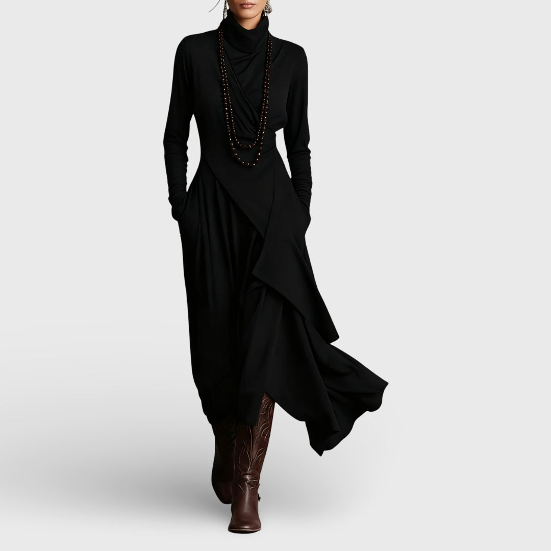 Marija | Ljubičasta asimetrična maxi haljina