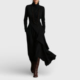 Marija | Ljubičasta asimetrična maxi haljina