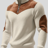 Kortez – Ležerni Pleteni Pulover s Poluzipom