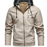 Goran | KURTKA S KAPULJAČOM S EFEKTOM KOŽE S ZIPOM