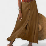 Poluprozirna Midi Suknja s Raskorakom