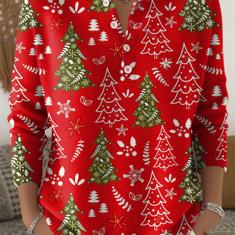 Noelle – blagdanska košulja s motivima božićnog drvca