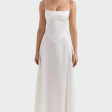 Satin Maxi Haljina s Tanjim Naramenicama