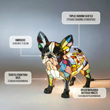 Francuski Buldog - Lampa u vitražima