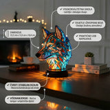 Vuk - Lampa u vitražima