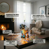 Schnauzer - Lampa u vitražima