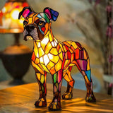 Bokser - Lampa u vitražu