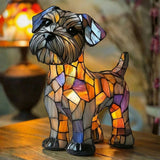 Schnauzer - Lampa u vitražima