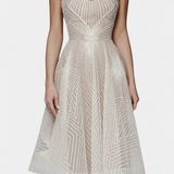 Dragana Duga Haljina s Vezenjem i A Krojem