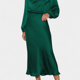 Marija Maxi Haljina s Visokim Ovratnikom i Cvjetnim Detaljima