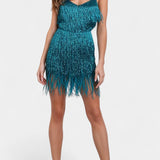 Mirjana Mini Haljina s Perjem