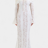 Josipa Maxi Haljina s Otvorenim Ramena od Čipke