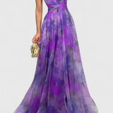 Magdalena Maxi Haljina s Cvjetnim Uzorkom i V-Izrezom