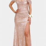 Renata Haljina Sirena bez naramenica s šljokicama