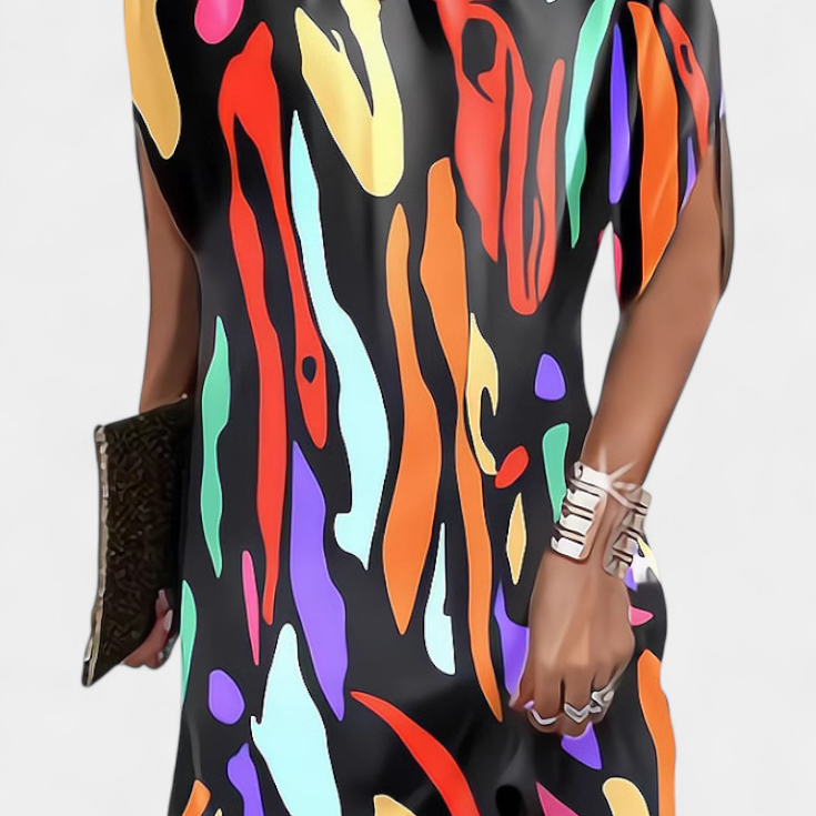 Ena Midi Haljina Bez Vremenskog Okvira s Okruglim Izrezom