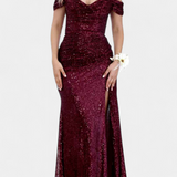 Renata Haljina Sirena bez naramenica s šljokicama