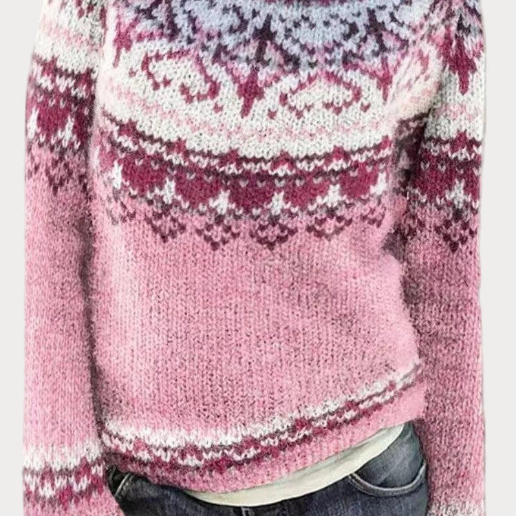 Talia – mekani džemper s nordijskim uzorkom