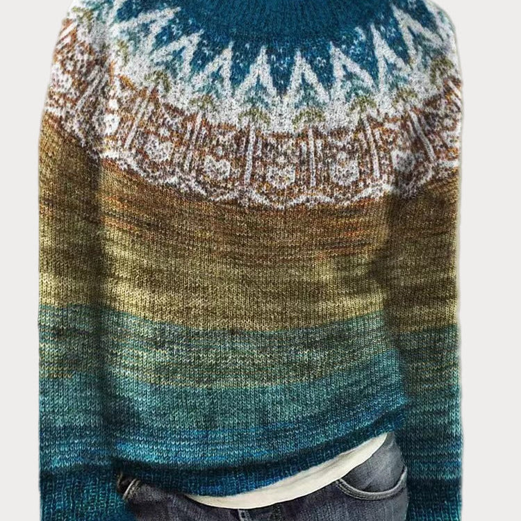 Talia – mekani džemper s nordijskim uzorkom