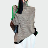 Zlatka – Herringbone Luxe Turtleneck