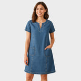 Paula - Haljina od mekog trapera