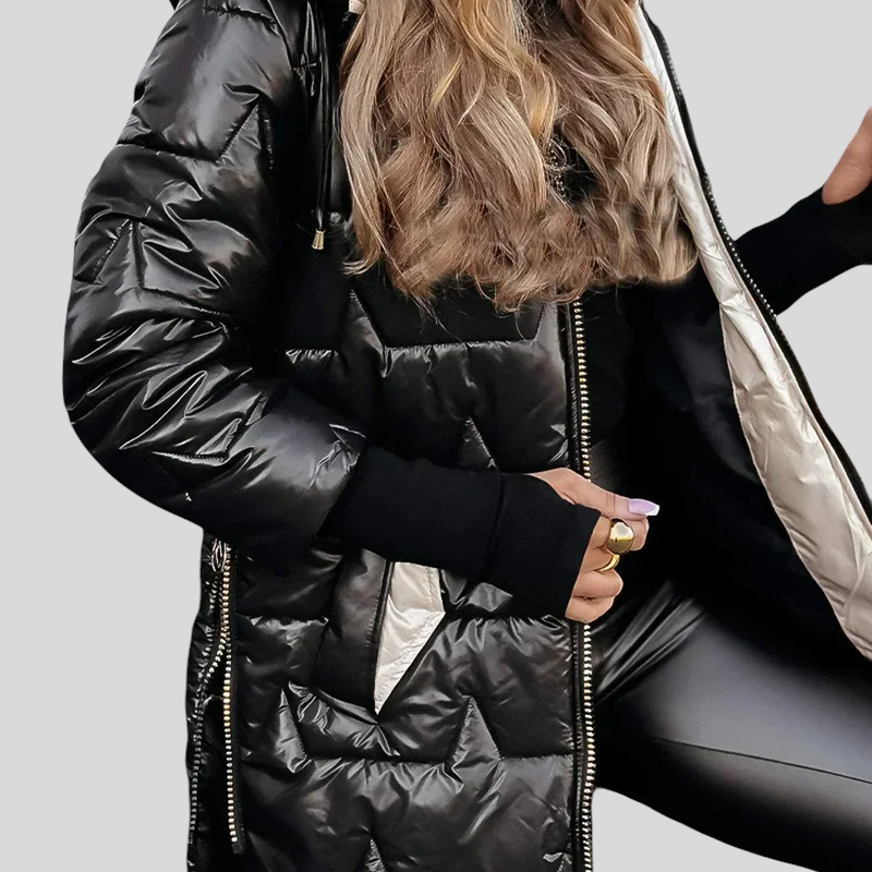 Kate - Elegantna Zimska Jakna S Kapuljačom